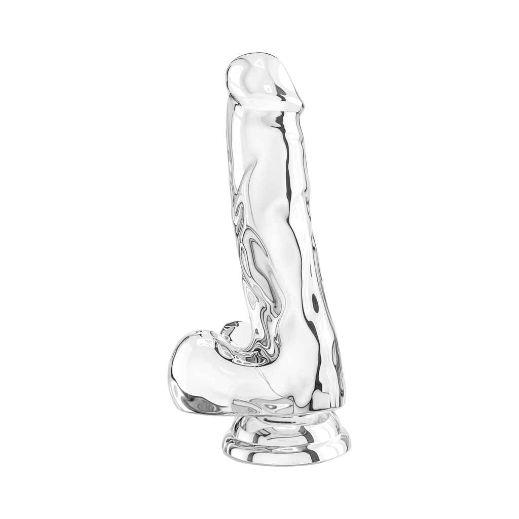[10124-CLEAR] ToyJoy Clear Dildo TPE 16 cm