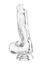 Clear Dildo TPE 16 cm