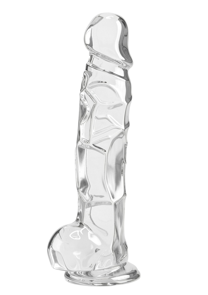 [10126-CLEAR] Clear Dildo TPE 22.5 cm