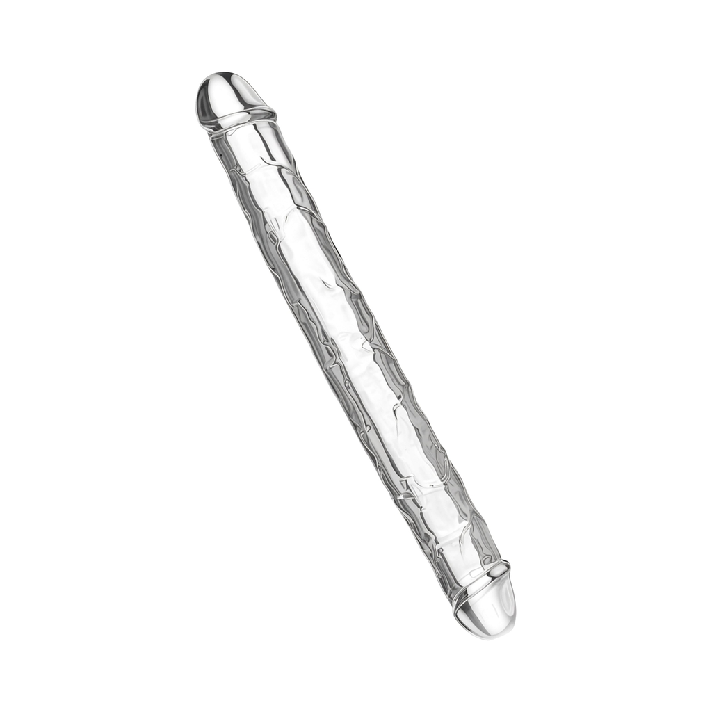 [10129-CLEAR] ToyJoy Clear Double Dong TPE 34.5 cm