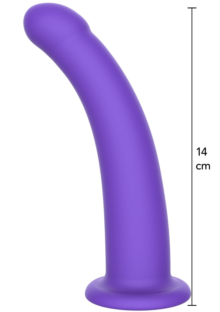 [10148-PURPLE] Harness Dong Silicone M