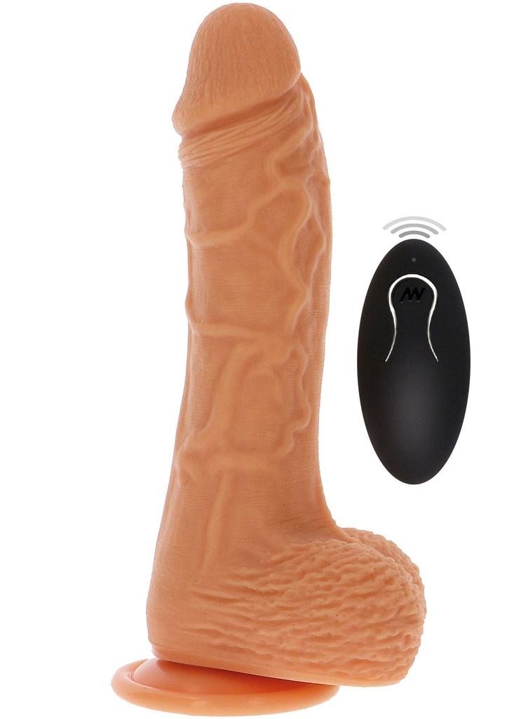 [10211-SKIN] Naked Rotating Dildo Silicone 21 cm