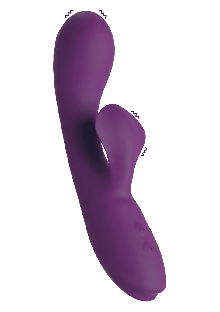 [11056-PURPLE] The Selene Rumbling Rabbit Vibrator