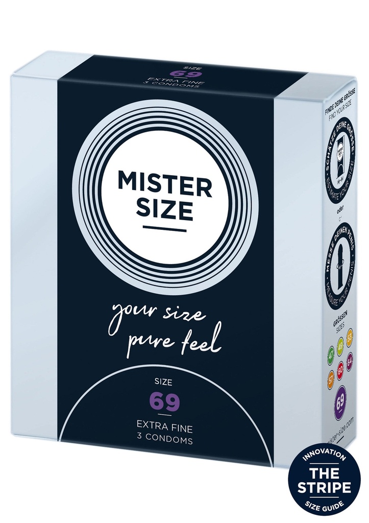 [97116-NATUREL] MISTER SIZE 69mm Condoms 3pcs