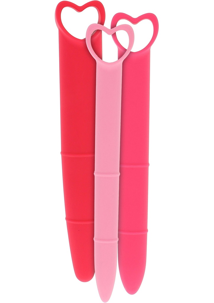 [10956-PINK] Silicone Vaginal Dilators 3pcs
