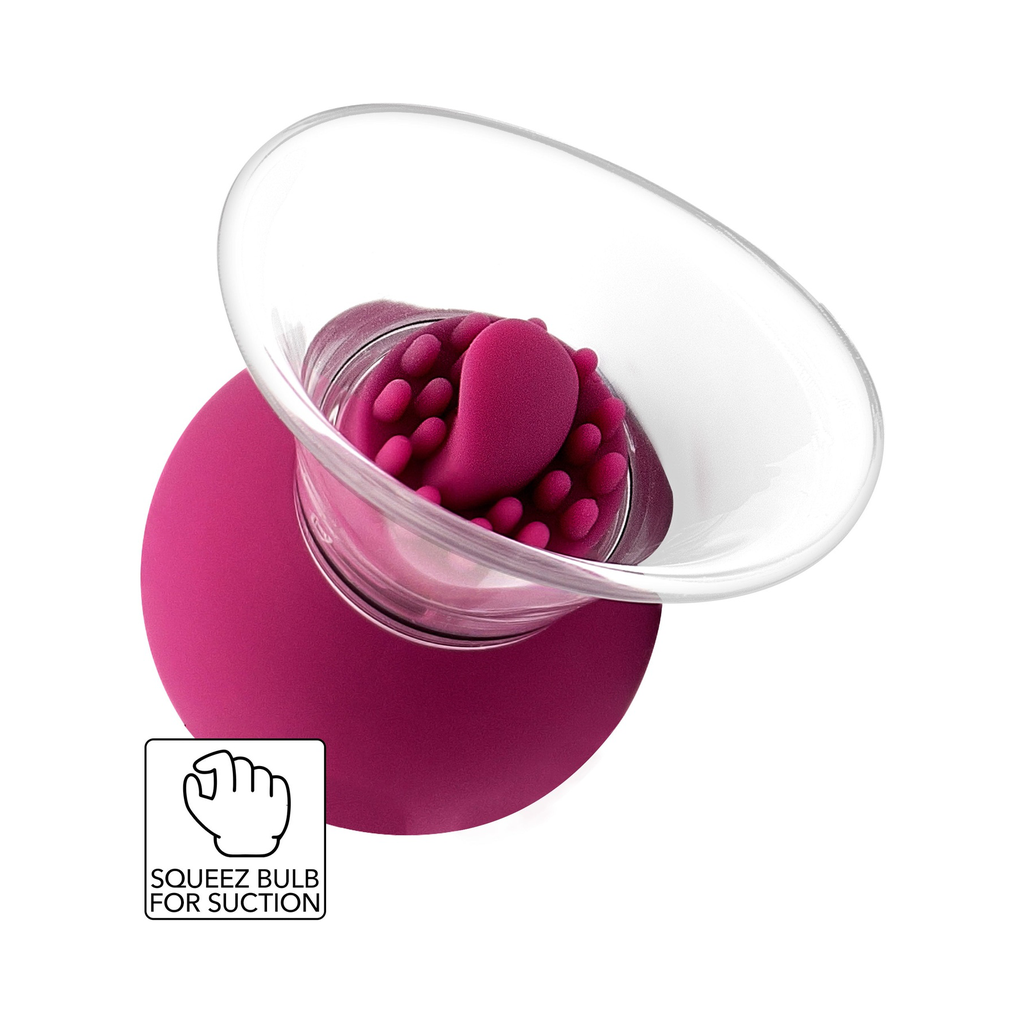 [20204-PURPLE] She.E.O. Vacuum Vibrating & Rotating Nipple & Clitoral Pump