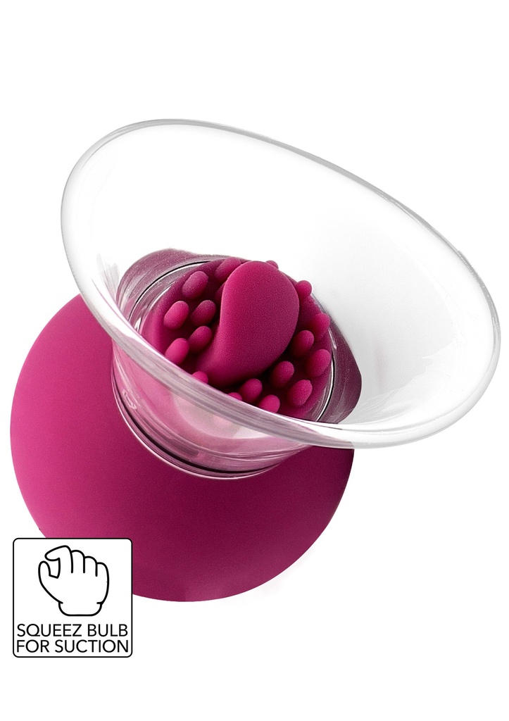 [20204-PURPLE] Vibrating & Rotating Nipple & Clitoral Pump