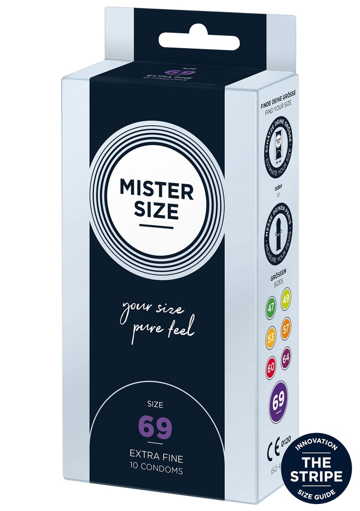 [97126-NATUREL] MISTER SIZE 69mm Condoms 10pcs