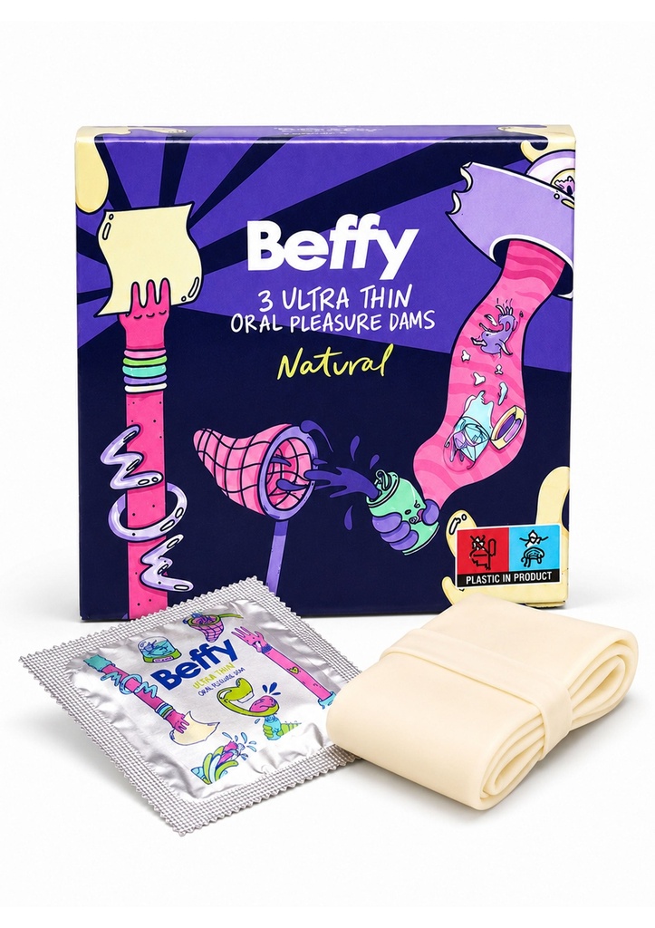 [97702-NATUREL] Beffy Oral Dams 2pcs