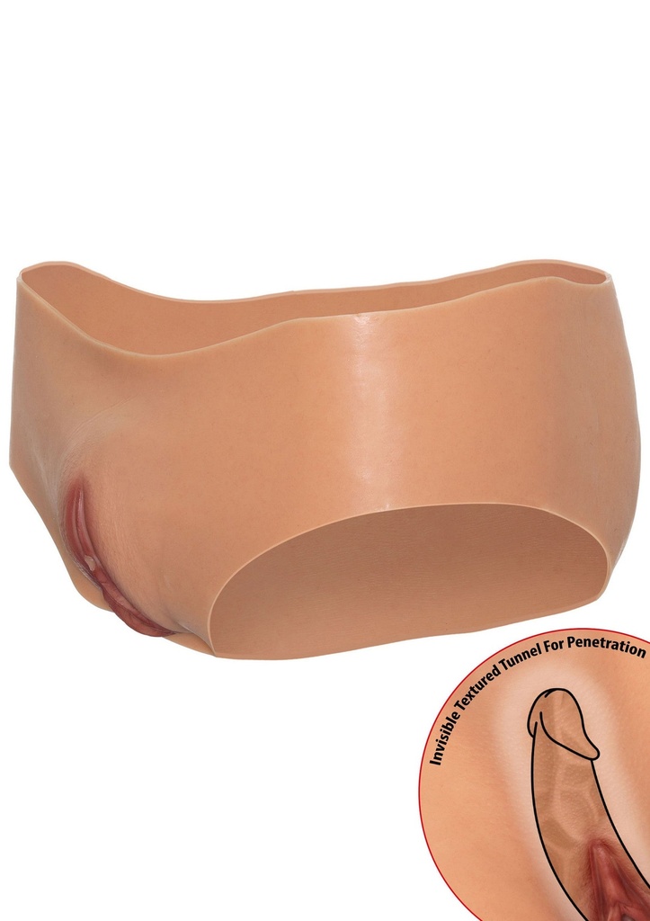 [16989-SKIN] Open Vagina Brief Low Waist