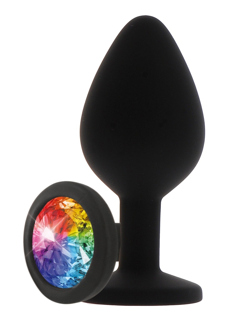 [10297-BLACK] Rainbow Booty Jewel Medium