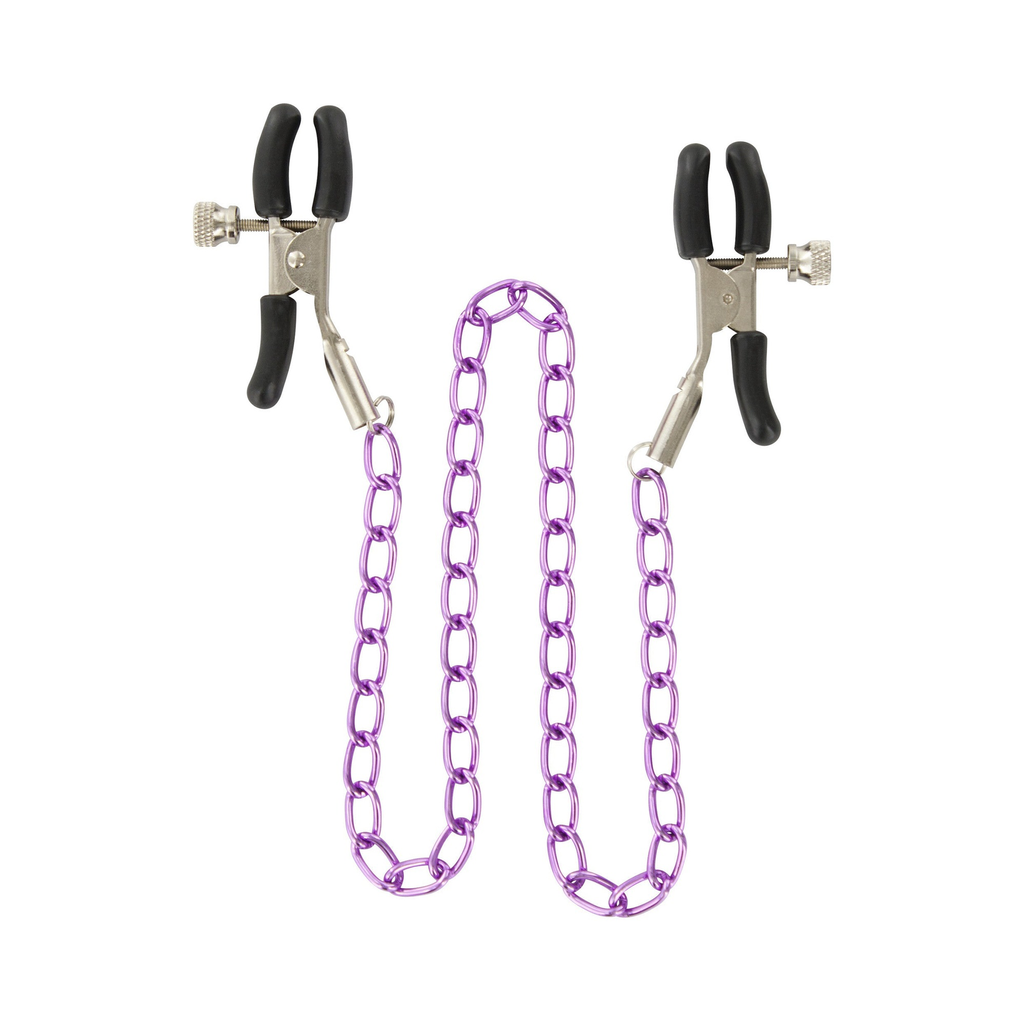 [10320-PURPLE] ToyJoy Stimulating Nipple Chain