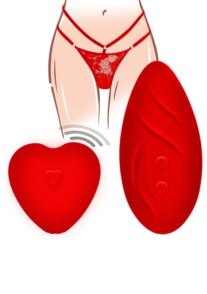 [10378-RED] Divine Panty Vibrator