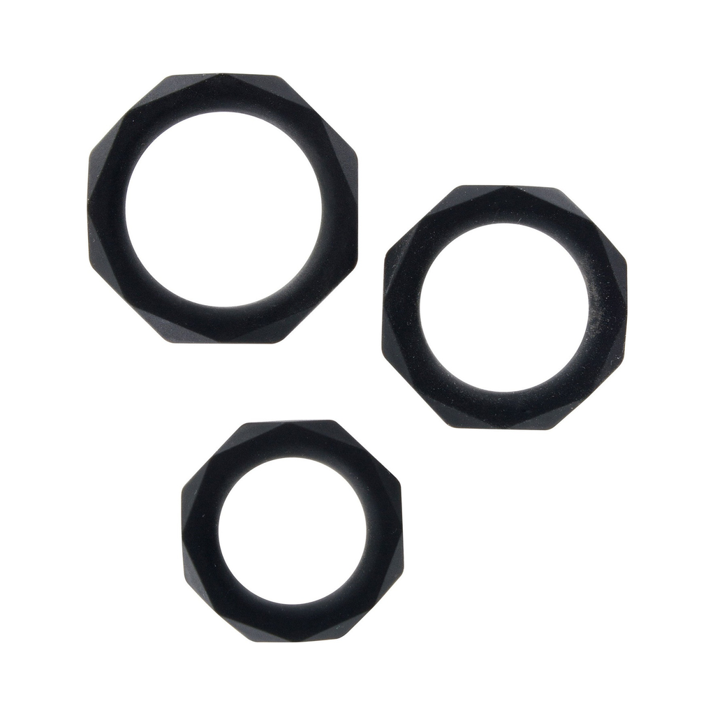 [10453-BLACK] ToyJoy Power Halo C-Ring Set