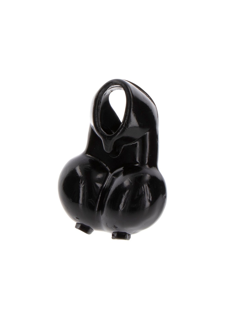 [10472-BLACK] Penis Ring with Scrotum Holder