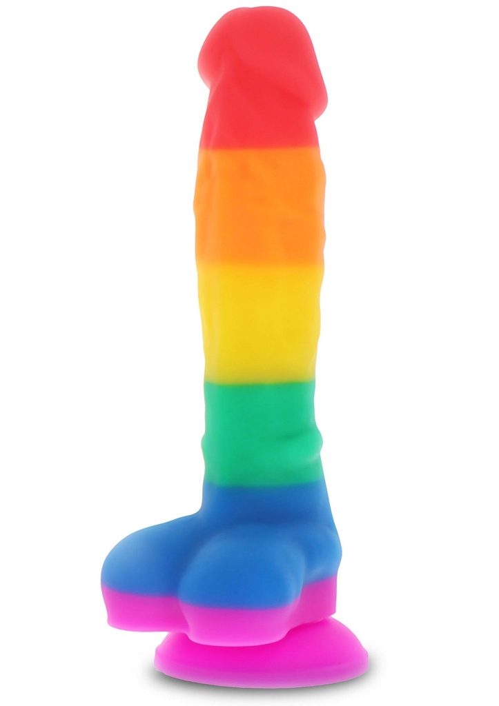 [10556-RAINBOW] Rainbow Lover Dildo 18 cm