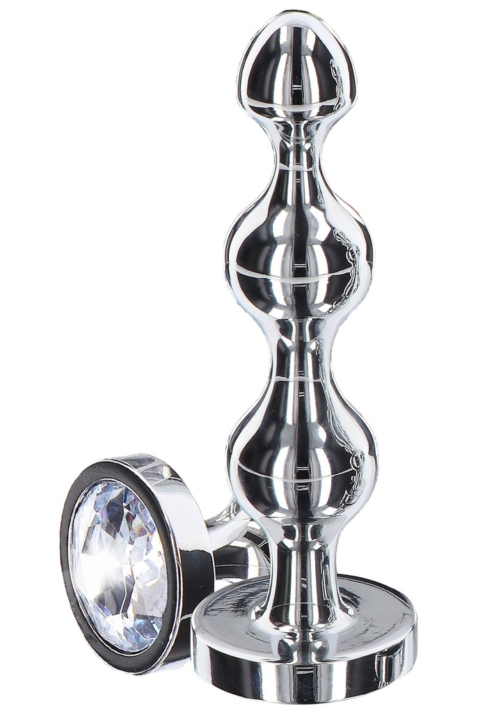 [10578-SILVER] Diamond Star Beads Large