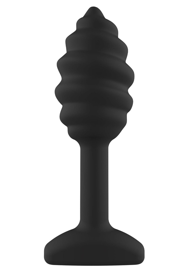 [10580-BLACK] Swirl Anal Plug