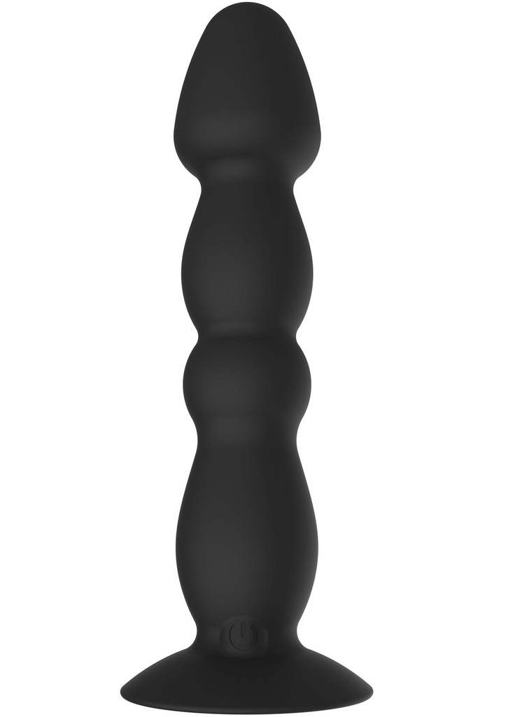 [10583-BLACK] Vibrating Anal Plug Large