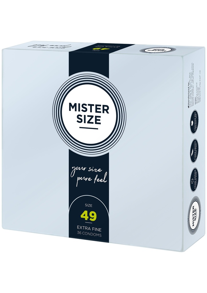 [97131-NATUREL] MISTER SIZE 49mm Condoms 36pcs