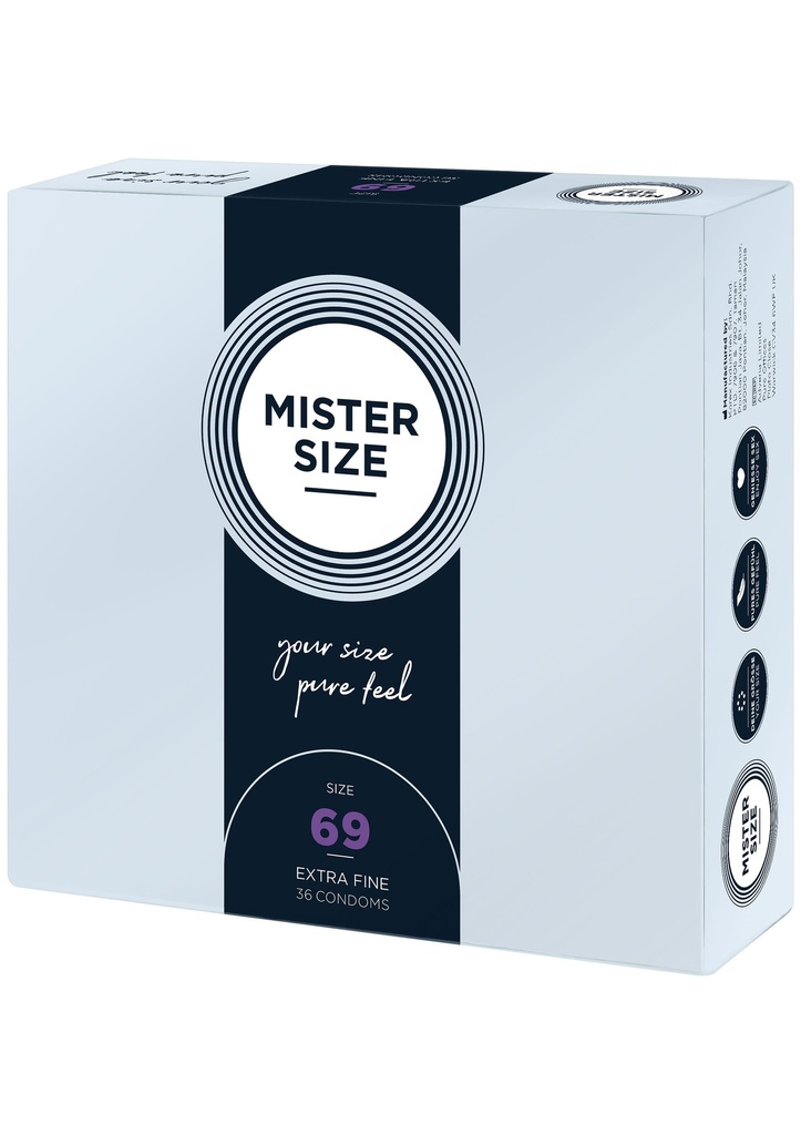 [97136-NATUREL] MISTER SIZE 69mm Condoms 36pcs