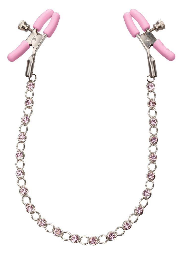 [12018-PINK] Crystal Nipple Teasers