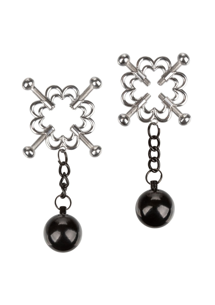 [12916-SILVER] 4-Point Weighted Nipple Press