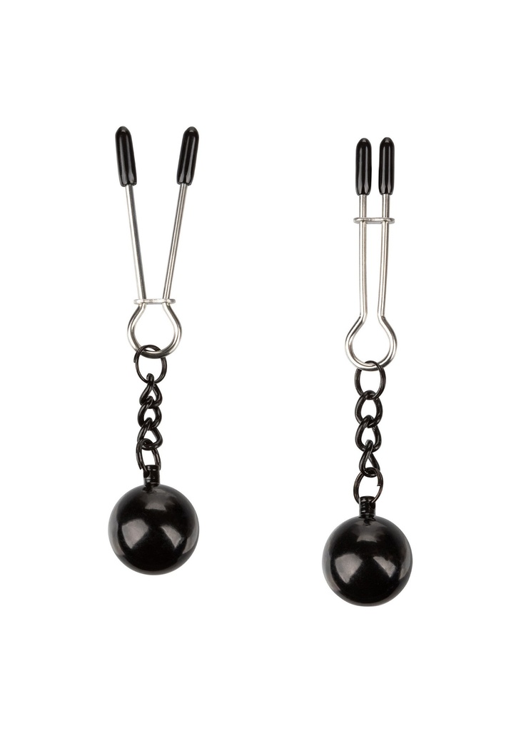 [12917-BLACK] Weighted Tweezer Nipple Clamps
