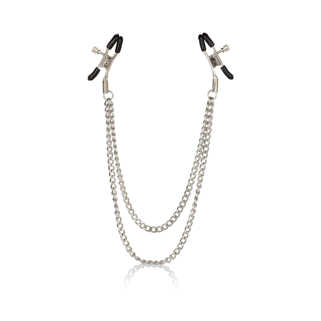 [12923-SILVER] CalExotics Tiered Nipple Clamps