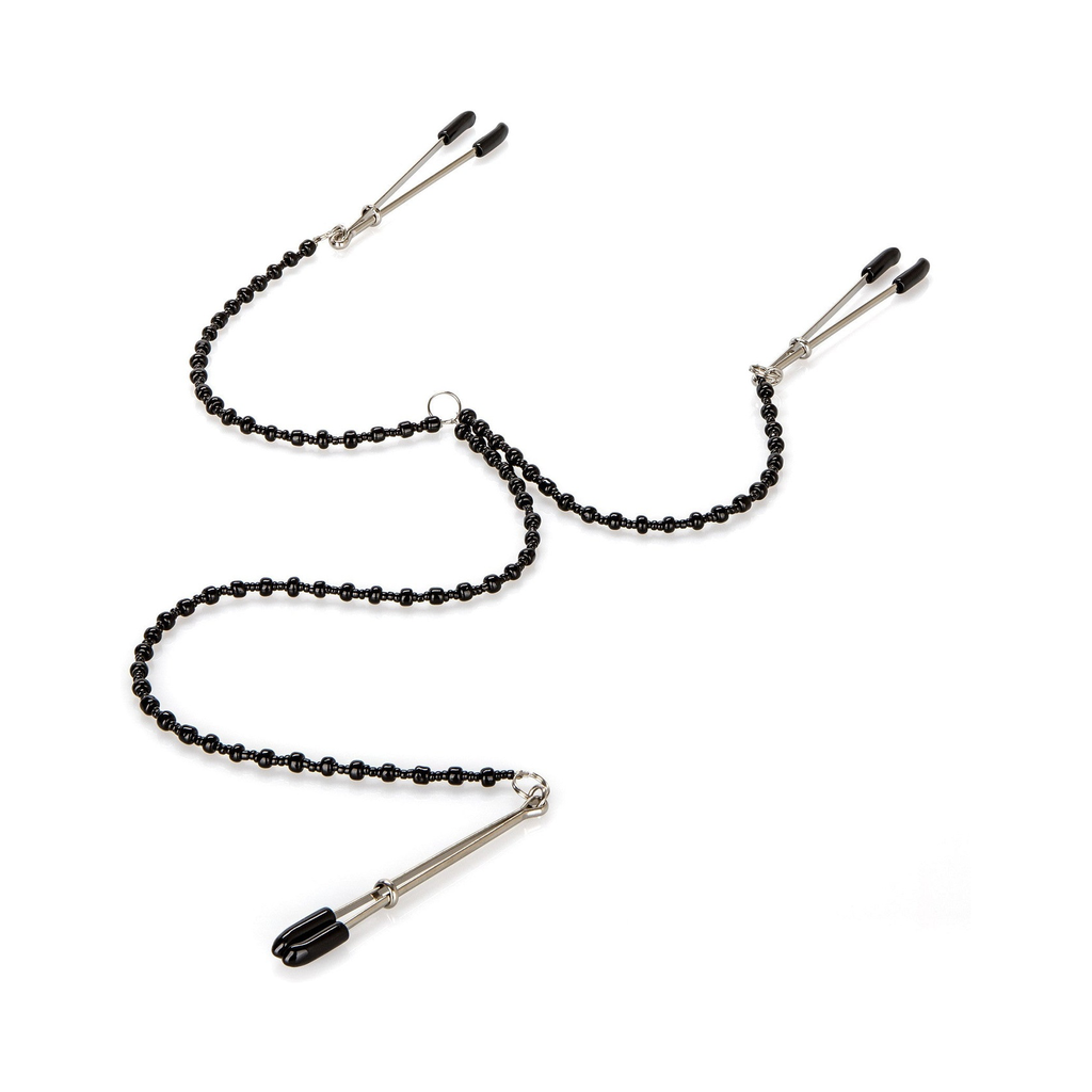 [12936-BLACK] CalExotics Tweezer Intimate Clamps