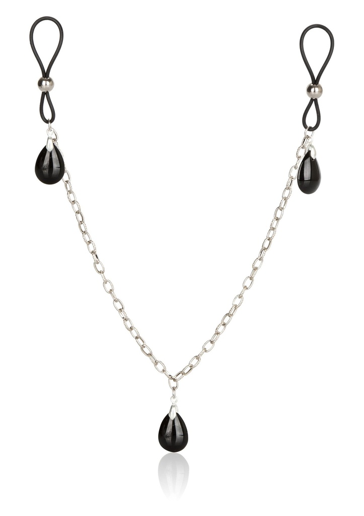 [12951-BLACK] Nonpierce Nipple Chain Jewelry