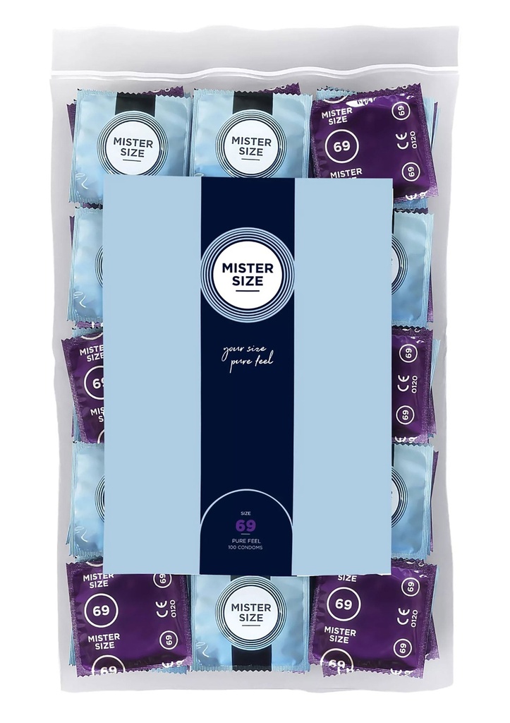[97146-NATUREL] MISTER SIZE 69mm Condoms 100pcs