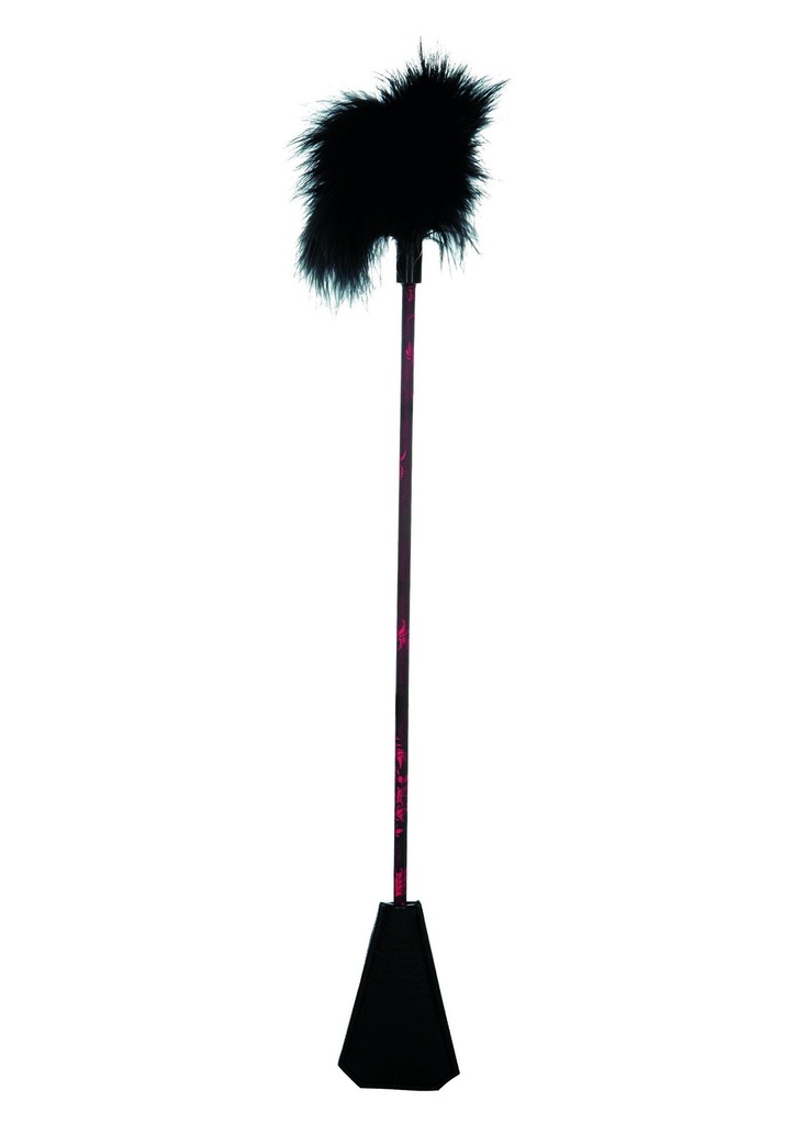 [12999-BLACK] Scandal Feather Crop