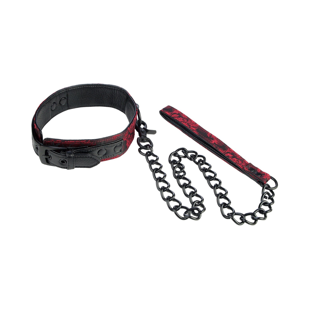 [13012-BLACK] CalExotics Scandal Collar with Leash
