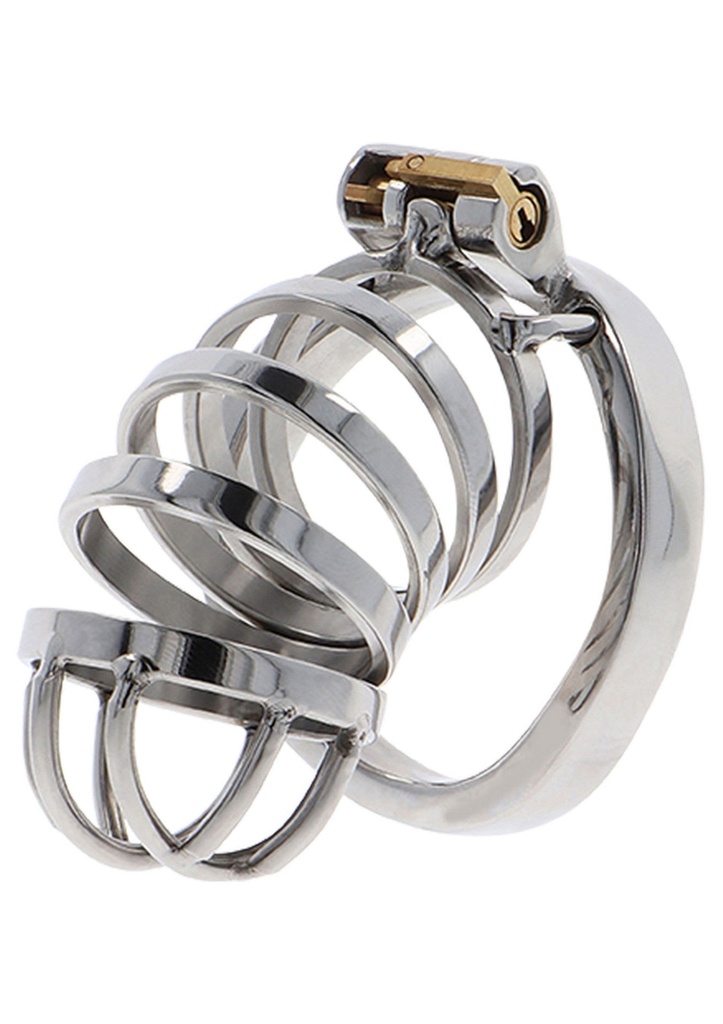[16821-SILVER] Chastity Cock Cage Metal