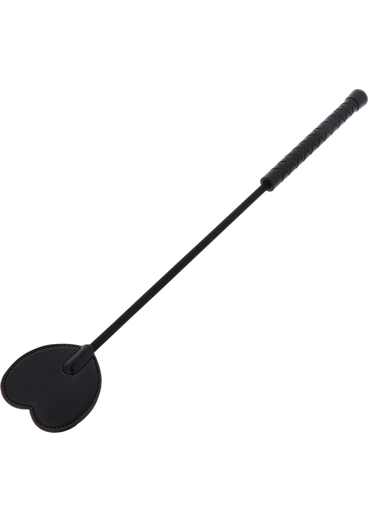 [16829-BLACK] Crop Whip Heart