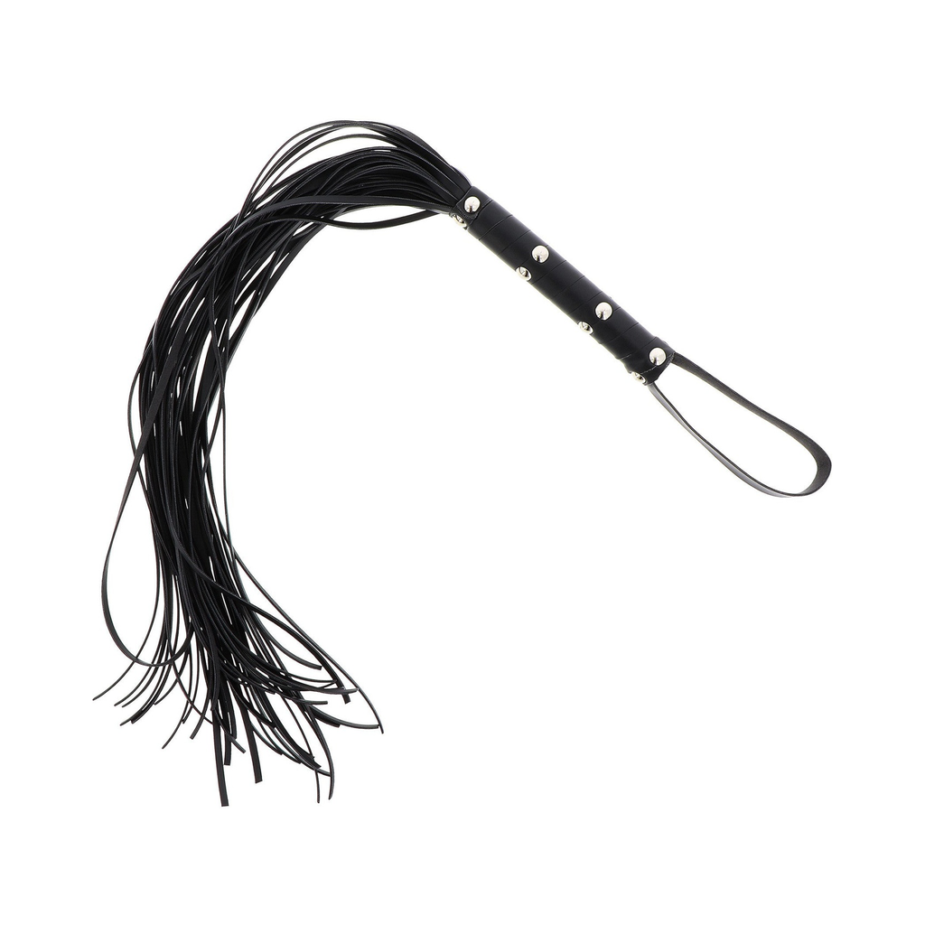 Hidden Desire Long Studded Flogger Whip