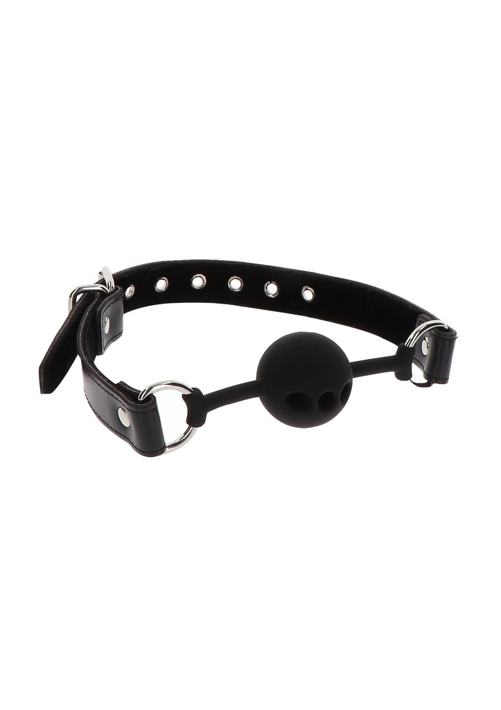 [17109-BLACK] Silicone Ball Gag