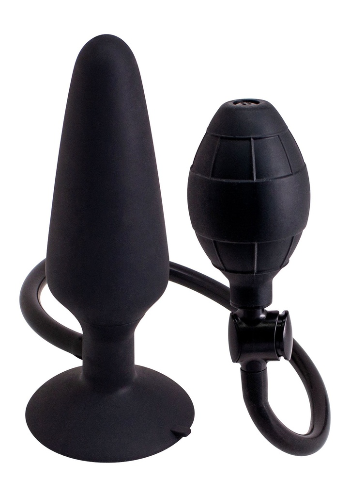 [25204-BLACK] Inflatable Butt Plug Large