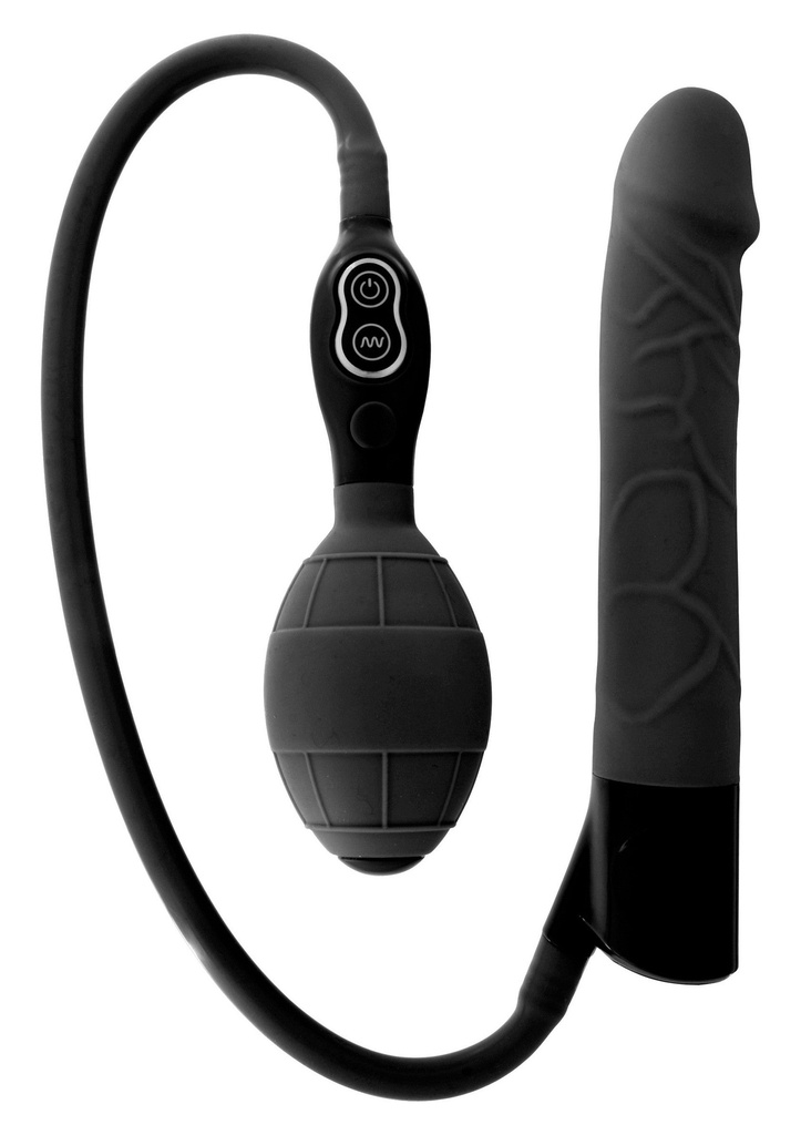 [25274-BLACK] Inflatable Anal Vibrator