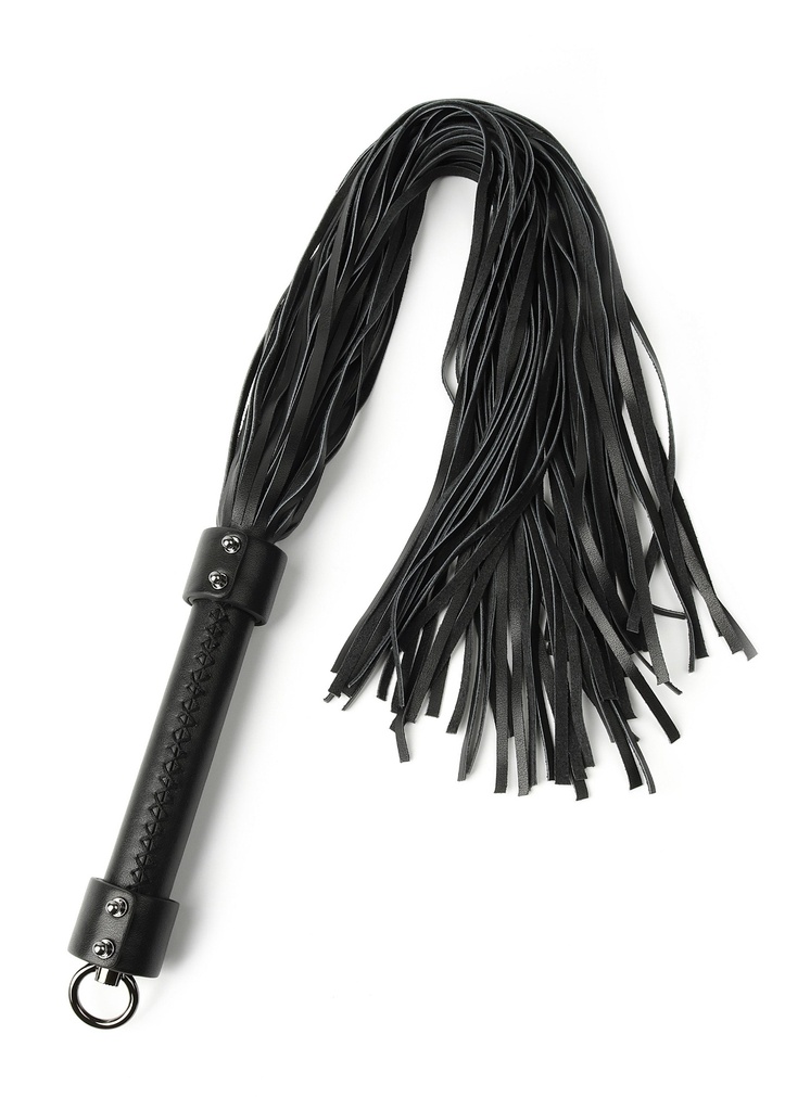 [20011-BLACK] Genuine Leather Whip 75cm