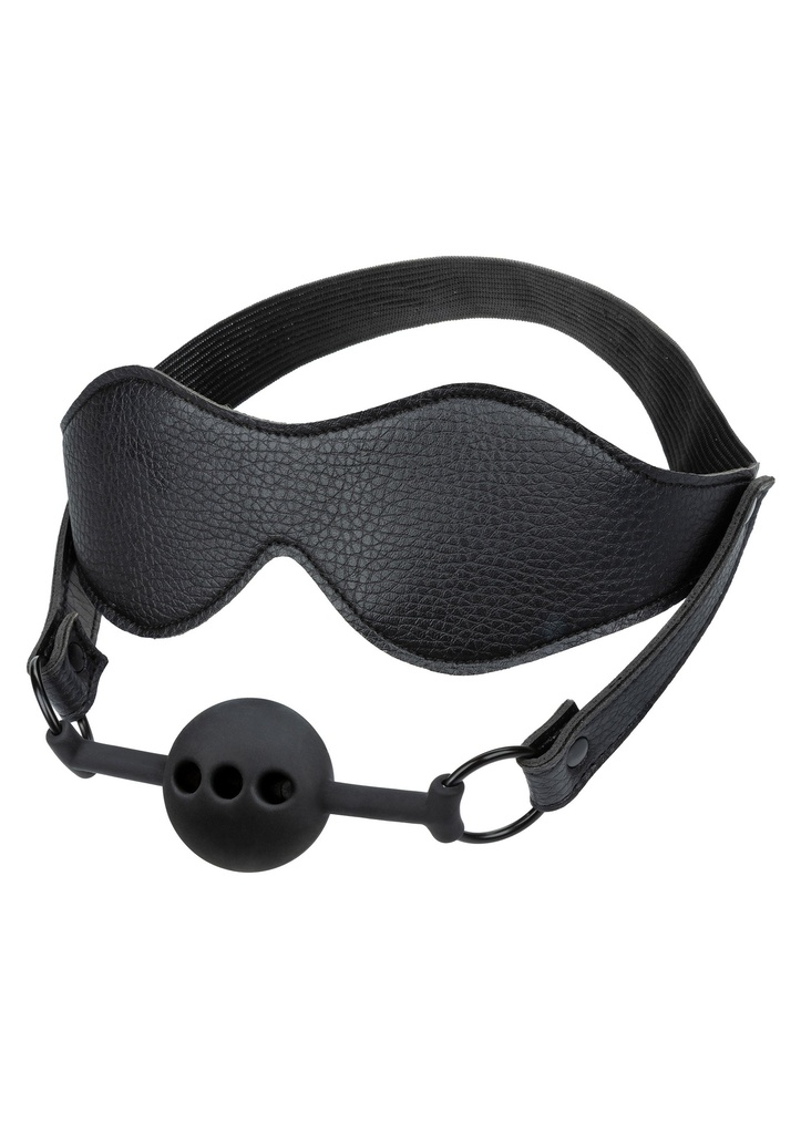 [27851-BLACK] Eye Mask & Breathable Ball Gag