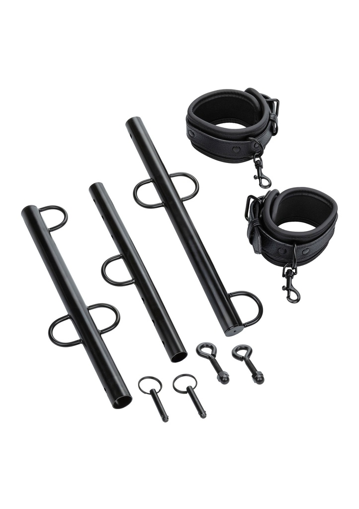 [27854-BLACK] Spreader Bar with Cuffs