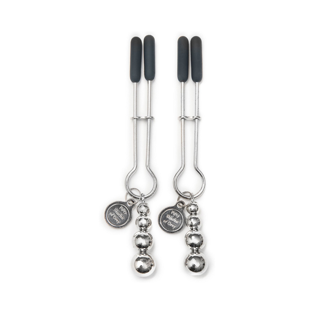 [29038-SILVER] Fifty Shades of Grey Pinch Adjustable Nipple Clamps
