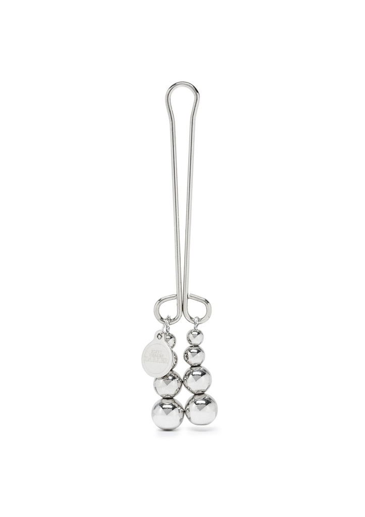 [29044-SILVER] Beaded Clitoral Clamp