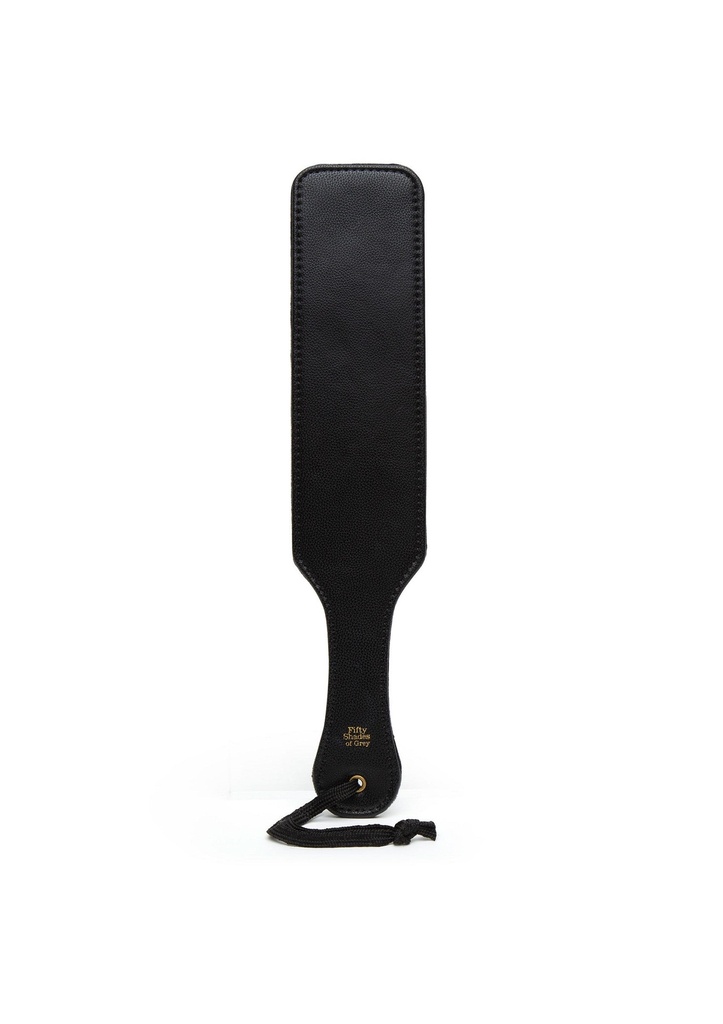 [29048-BLACK] Faux Leather Spanking Paddle