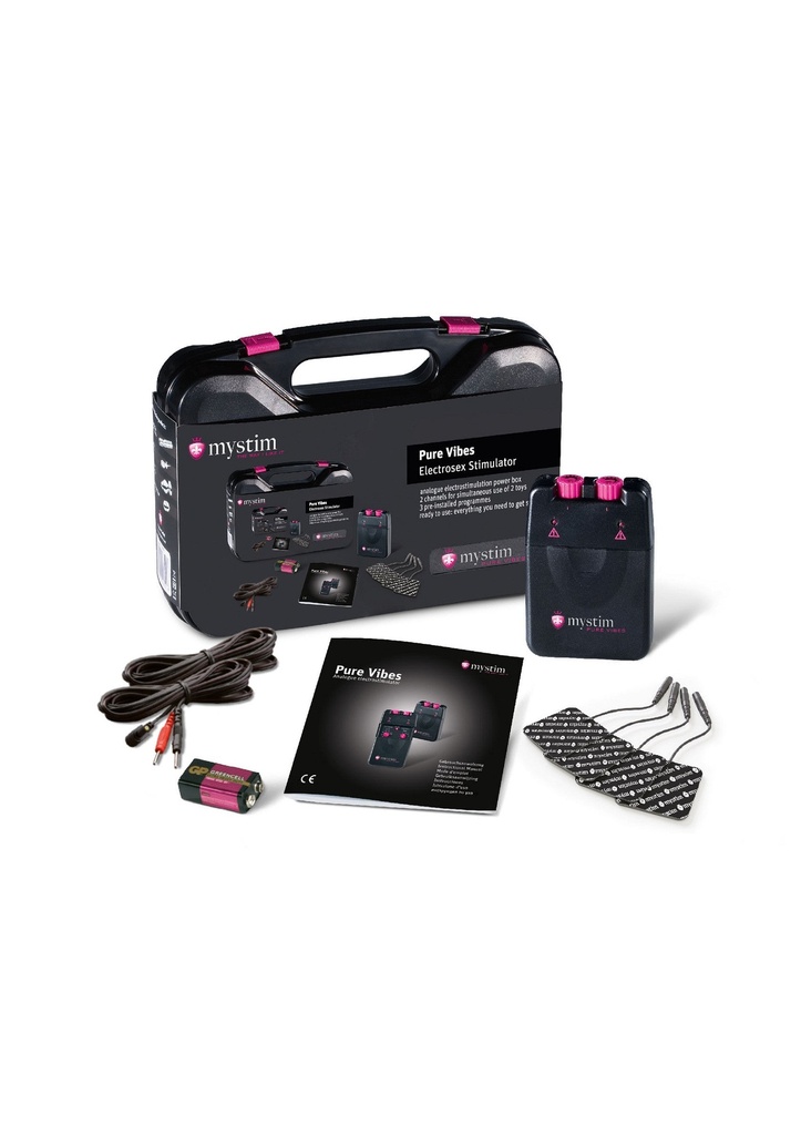 [33501-BLACK] Mystim Tens Unit 3F Pure Vibes