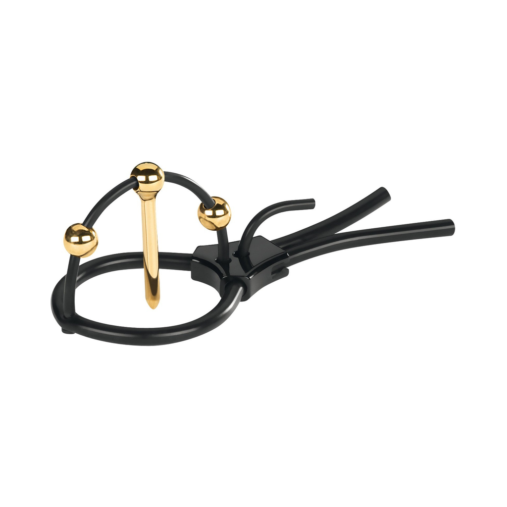 [33521-BLACK] MyStim Plunging Pete - E-Stim Corona Strap Urethrale Sonde