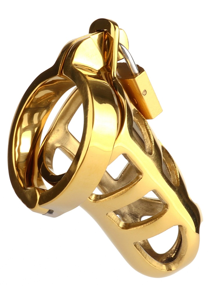 [38344-GOLD] Brutal Chastity Cage Gold