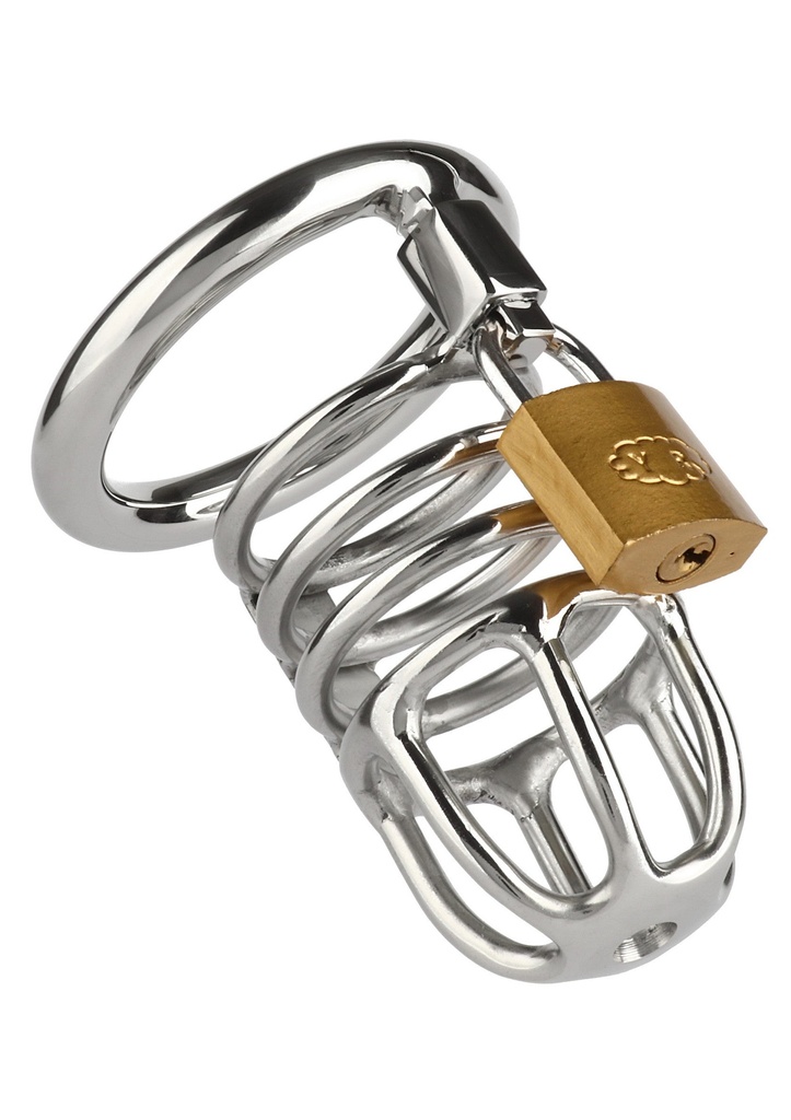 [38346-SILVER] Master Chastity Cock Cage